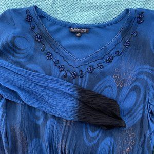 Golden Elephants Long Sleeve Tunic - L/XL (WORN TWICE) 14/16